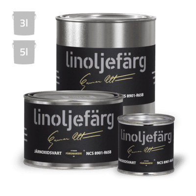 Linoljefärg Järnoxidsvart 3 L