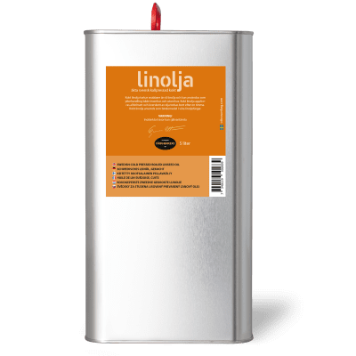 Linolja kokt kallpressad 5 L