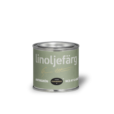 Linoljefärg Antikgrön 0,1 L