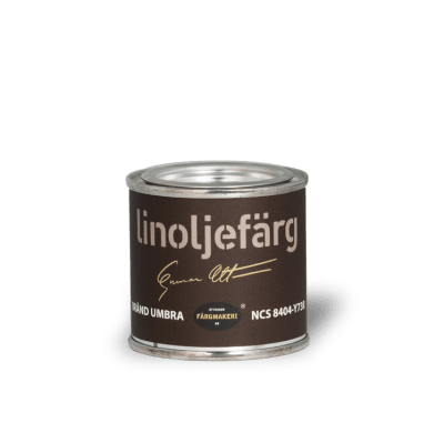 Linoljefärg Bränd Umbra 0,1 L