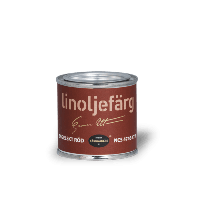 Linoljefärg Engelskt röd 0,1 L