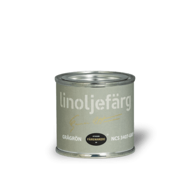 Linoljefärg Grågrön 0,1 L