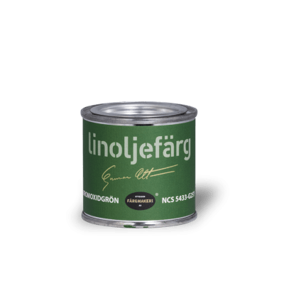 Linoljefärg Kromoxidgrön 0,1 L
