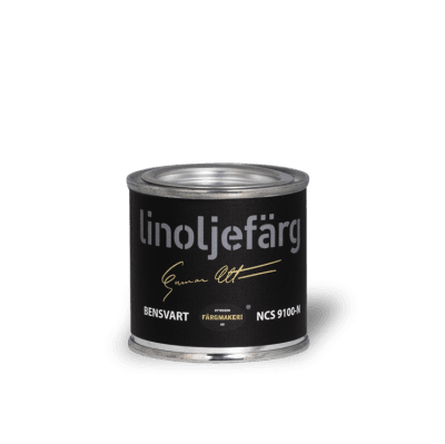 Linoljefärg Bensvart 0,1 L