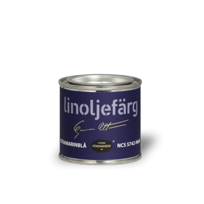 Linoljefärg Ultramarinblå 0,1 L