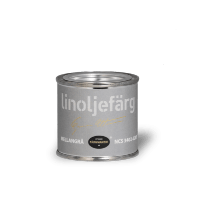 Linoljefärg Mellangrå 0,1 L
