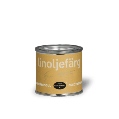 Linoljefärg Herrgårdsgul 0,1 L