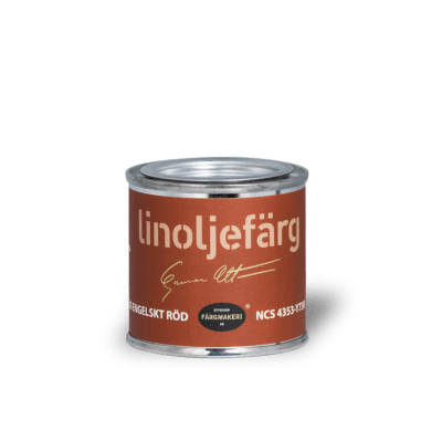 Linoljefärg Ljus engelskt röd 0,1 L