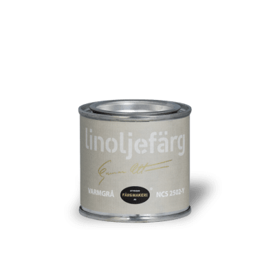 Linoljefärg Varmgrå0,1 L