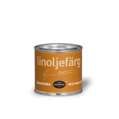 Linoljefärg Guldockra 0,1 L