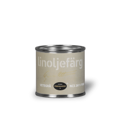 Linoljefärg Vetegrå 0,1 L