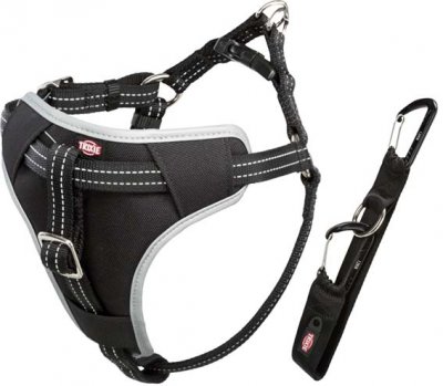 Bilsele Dog Protect, L: 65-80 cm/25 mm, svart