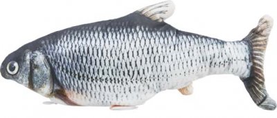 Fisk, sprattlande, tyg, catnip, 30 cm,