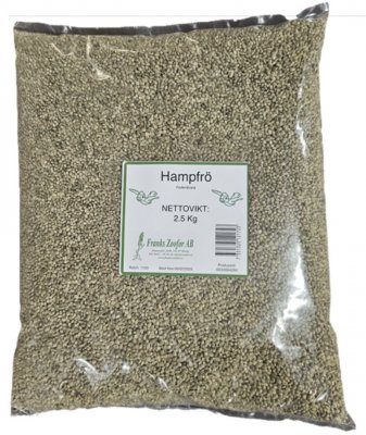 Hampfrö 2,5 kg/påse (6st/krt)