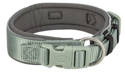 Premium halsband, L-XL röd/grafit