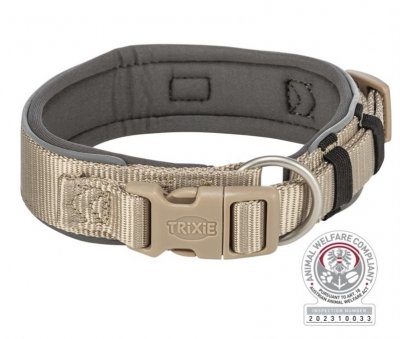 Premium halsband, L-XL röd/grafit