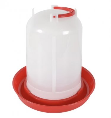 Vattenautomat 5 liter stående röd/vit